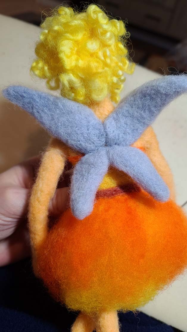 Needle Felting Lesson - Attaching Four Fairy Wings Needle Felting Lesson - Attaching Four Fairy Wings