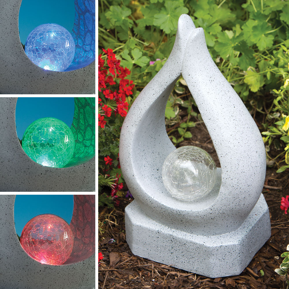 Solar Teardrop Garden Art Bits and Pieces