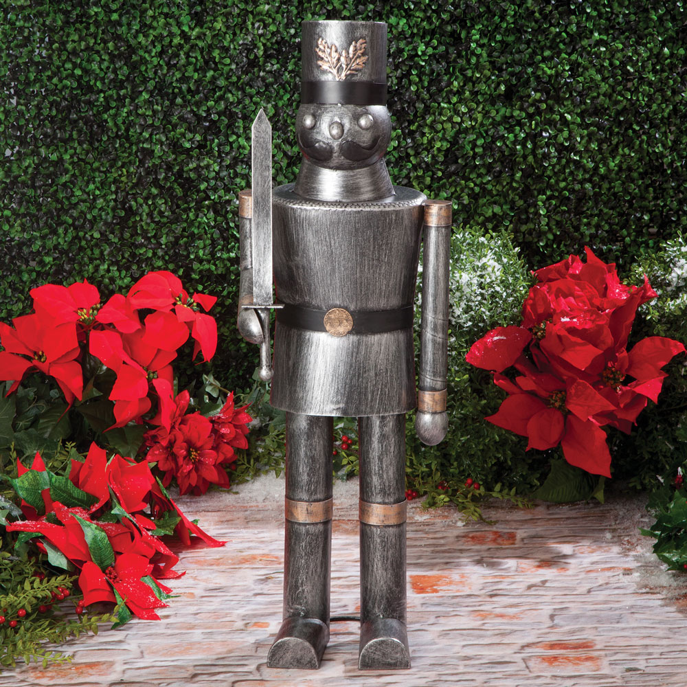 Holiday Soldier Metal Statue Bits and Pieces