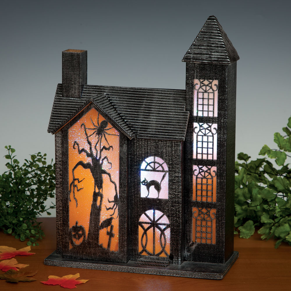 Color Changing Glitter Haunted House | Bits and Pieces