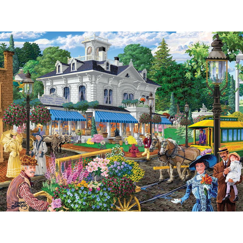 Victorian Spring 1000 Piece Jigsaw Puzzle Bits and Pieces