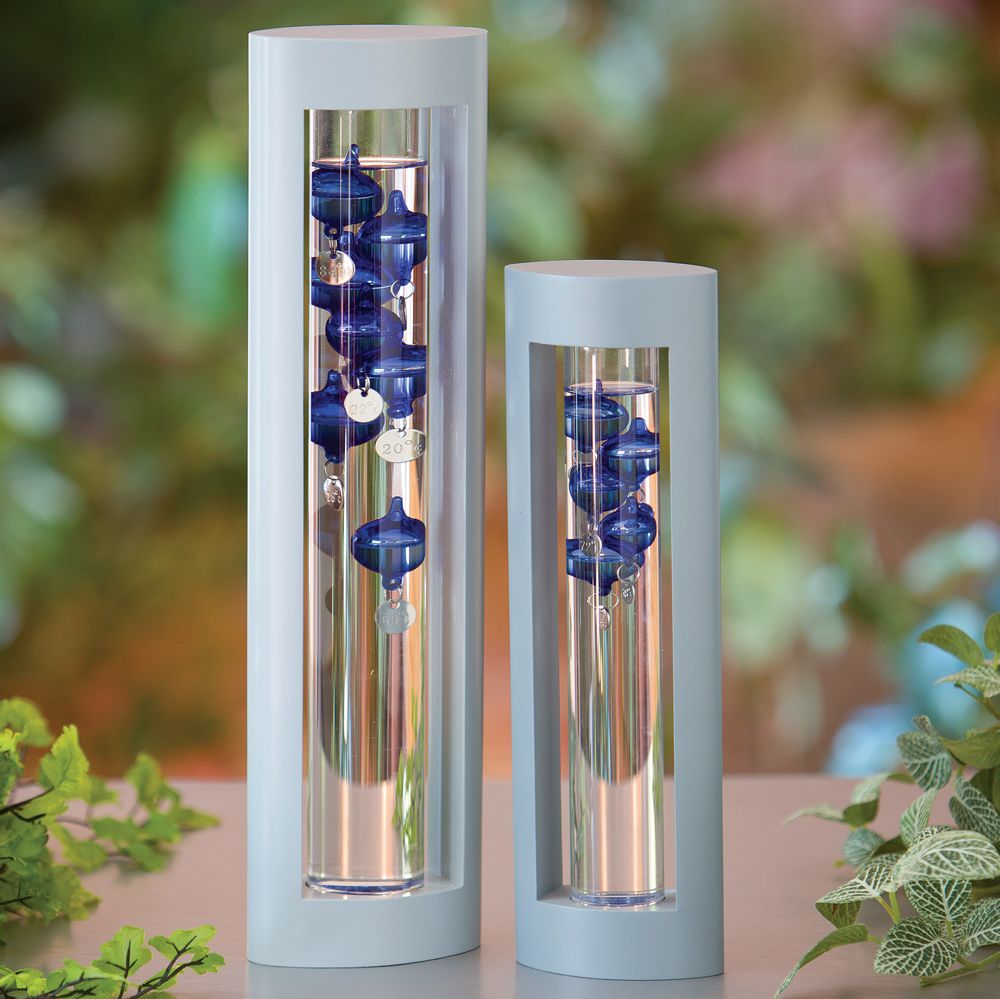 Floating Blue Medium Galileo Thermometers Bits and Pieces