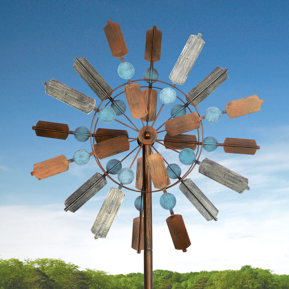 Cinnamon Swirl Metal Wind Spinner Bits and Pieces