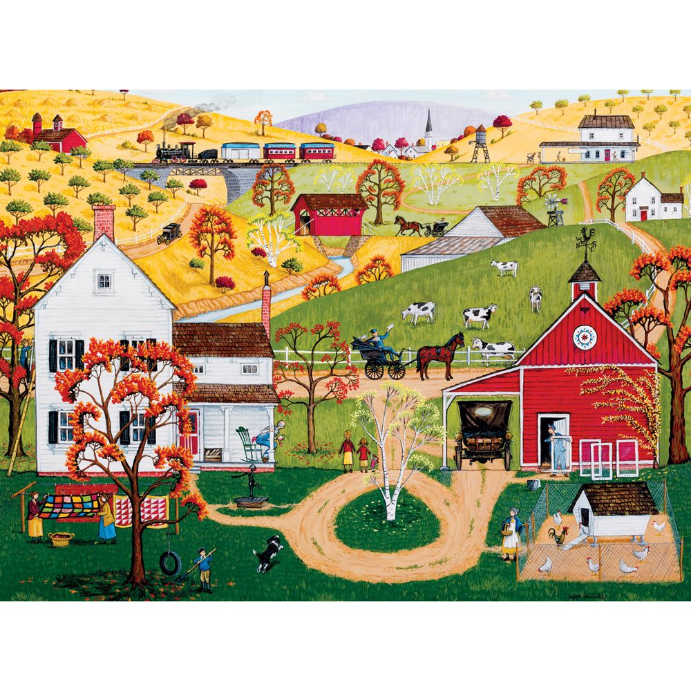 Fall Mail Call 1000 Piece Jigsaw Puzzle Bits and Pieces