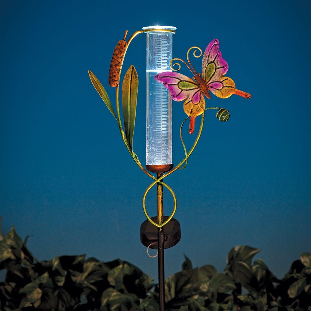 Buy Butterfly Solar Rain Gauge at Bits and Pieces