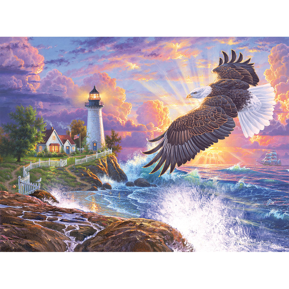 The Guiding Light 1000 Piece Jigsaw Puzzle Bits and Pieces