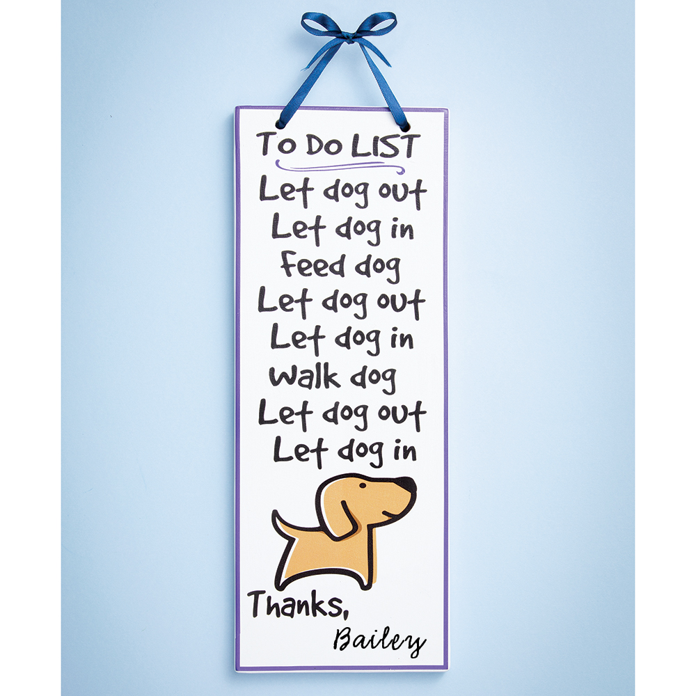 Personalized Dog Plaque Bits and Pieces
