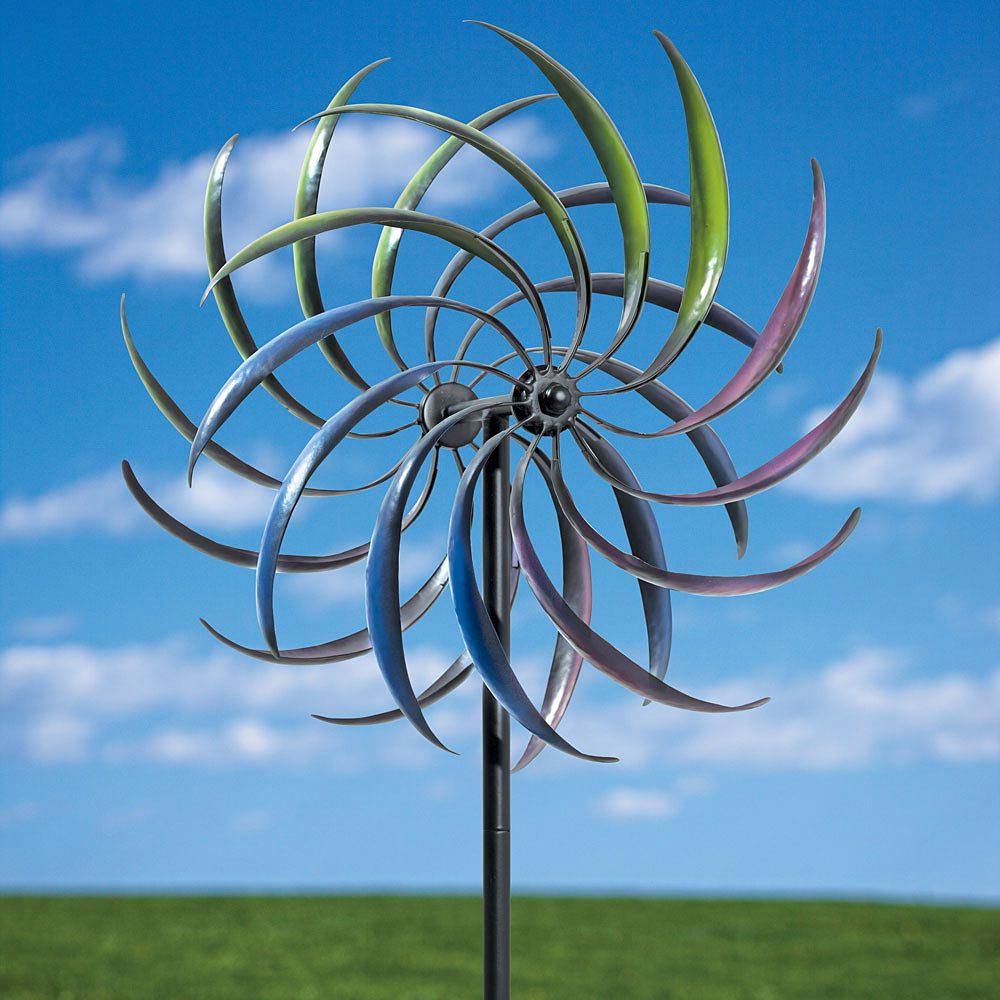 Vibrant weather resistant metal windspinner for your garden