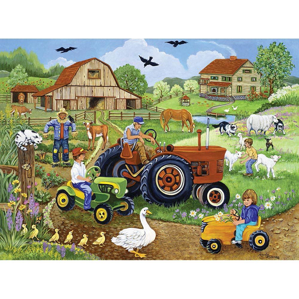 Buy Tractor Trio 1000 Piece Jigsaw Puzzle Bits and Pieces