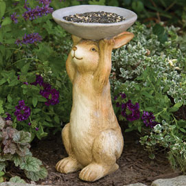 Charming Bunny Birdfeeder