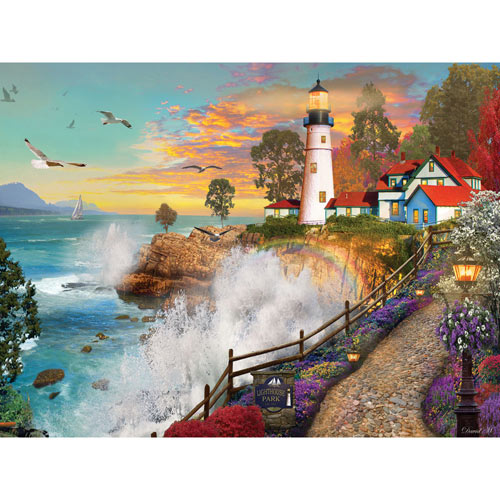 Lighthouse Park 1000 Piece Jigsaw Puzzle Bits and Pieces