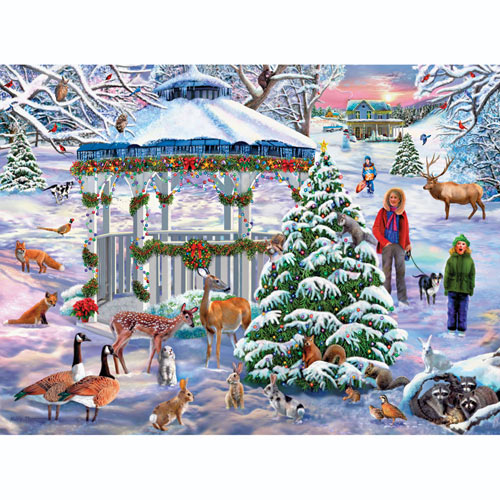 Holiday Gathering 1000 Piece Jigsaw Puzzle Bits and Pieces
