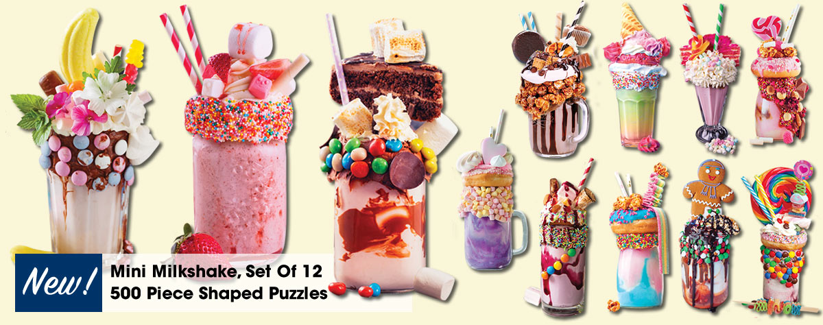 Mini Milkshake 500 Piece Shaped Puzzles