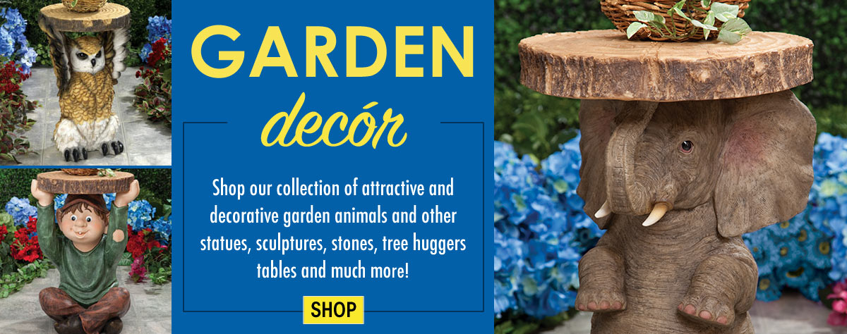 Garden Animals, Stones & Tree Huggers