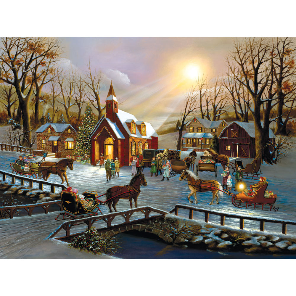 A Christmas Wish 300 Large Piece Jigsaw Puzzle Bits and Pieces