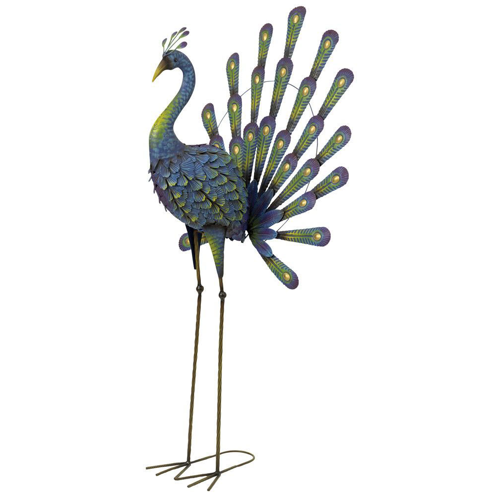 Metal Peacock Garden Statue Bits and Pieces UK