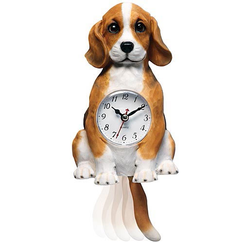 Moving Dog Clock Bits and Pieces UK