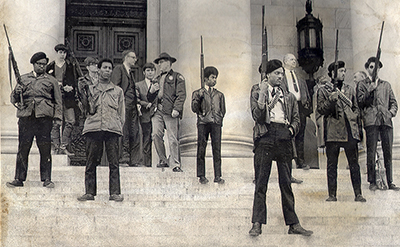 Black Panthers on the Steps of the Washington State Capitol Building, Olympia, 1969 (UW) Black Panthers on the Steps of the Washington State Capitol Building, Olympia, 1969 (UW)