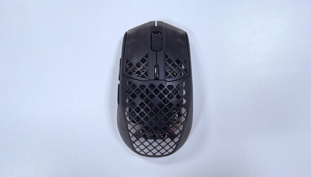 SteelSeries Aerox 3 Wireless Gen 2 gaming mouse top view