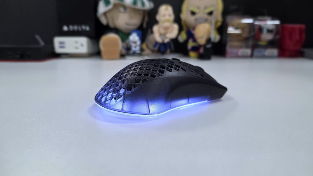 SteelSeries Aerox 3 Wireless Gen 2 gaming mouse illuminated