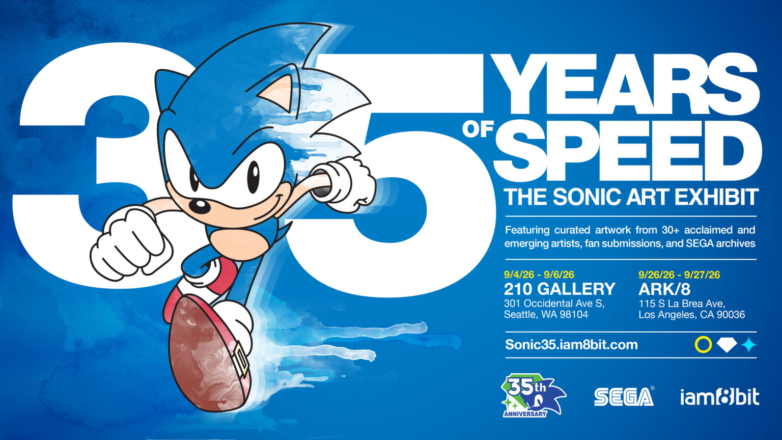 35 Years of Speed: the Sonic Art Exhibit