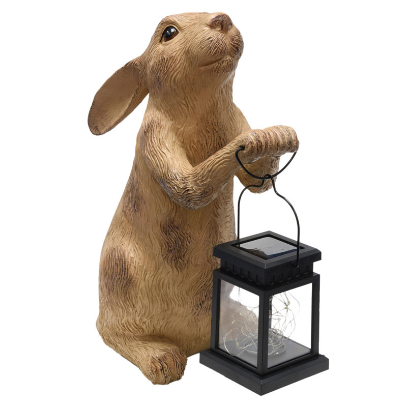 Buy Rabbit with Solar Lantern Garden Essentials Breck's