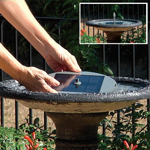 Buy Solar Birdbath Fountain Kit Online | Breck's Bulbs Canada