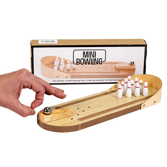 Miniature Wooden Bowling Set Buy Online Breck's Gifts