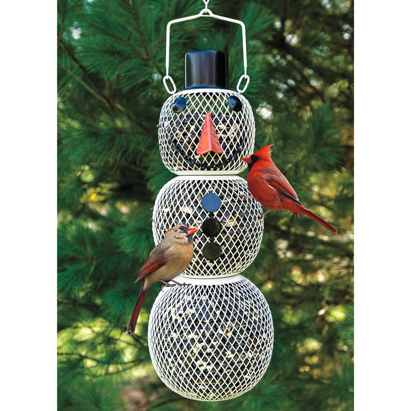 Solar Snowman Birdfeeder Brecksgifts Com