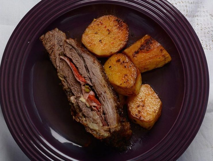 Cómo preparar vacío relleno al horno con papas 21 Cómo preparar vacío relleno al horno con papas
