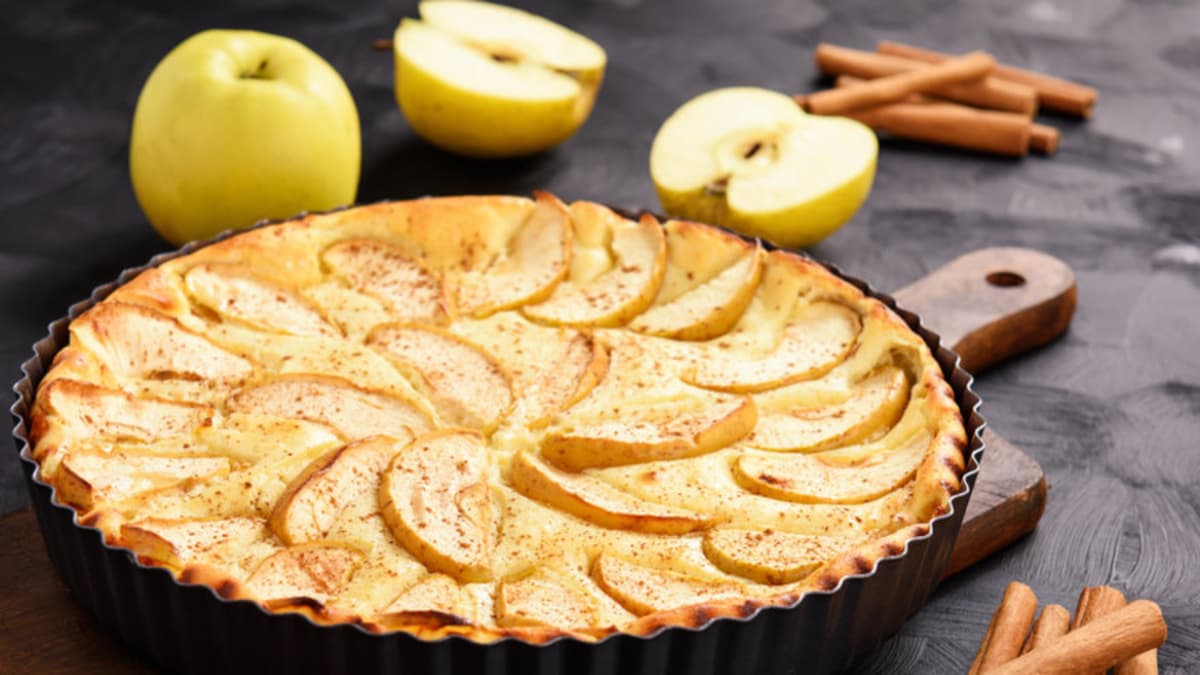 torta de manzana dietetica