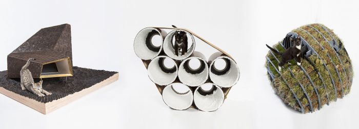 elegantes refugios para gatos