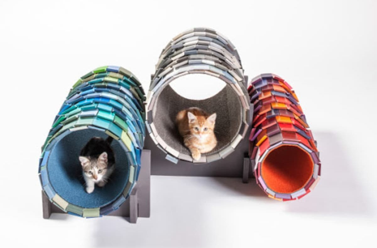 elegantes refugios para gatos