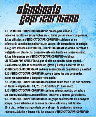 sindicato capricornio