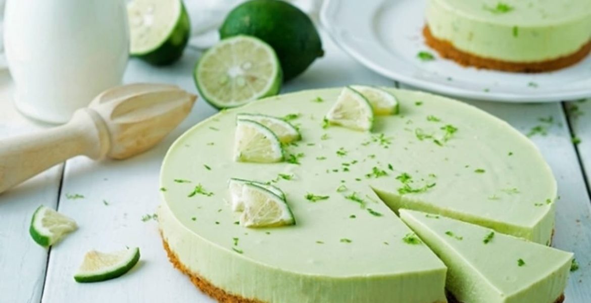 cheesecake sin hornear de palta y lima
