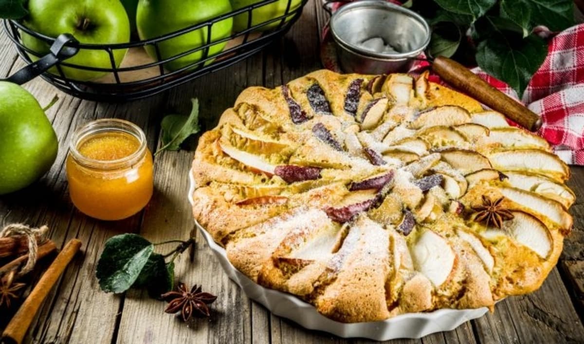 Tarta de frutillas: una receta exquisita sin cocción 3 tarta de manzanas verdes