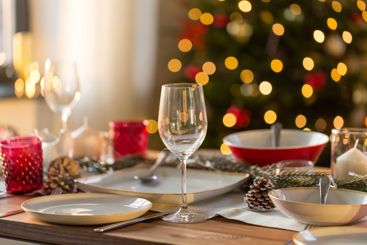 decorar la mesa de navidad