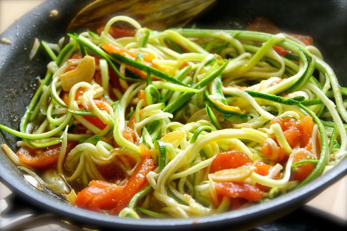 fideos de zucchini