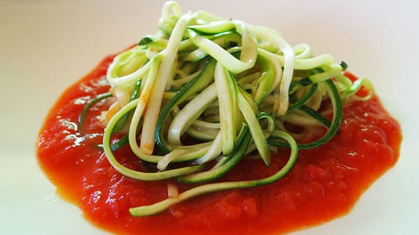 fideos de zuchinis keto
