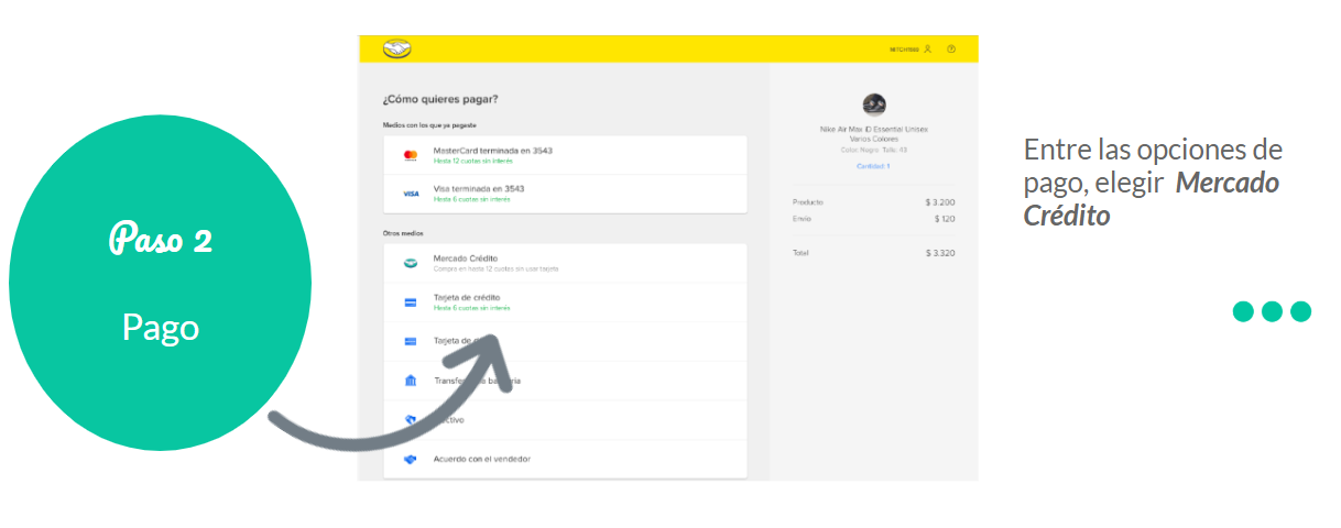 Cómo comprar con Mercado Crédito en cuotas 8