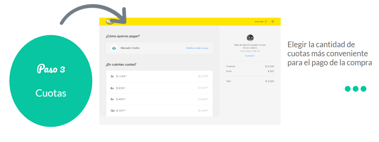 Cómo comprar con Mercado Crédito en cuotas 9