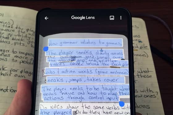 Google Lens: permite copiar notas escritas a mano y enviarlas a la computadora 4 Google Lens: permite copiar notas escritas a mano y enviarlas a la computadora 3
