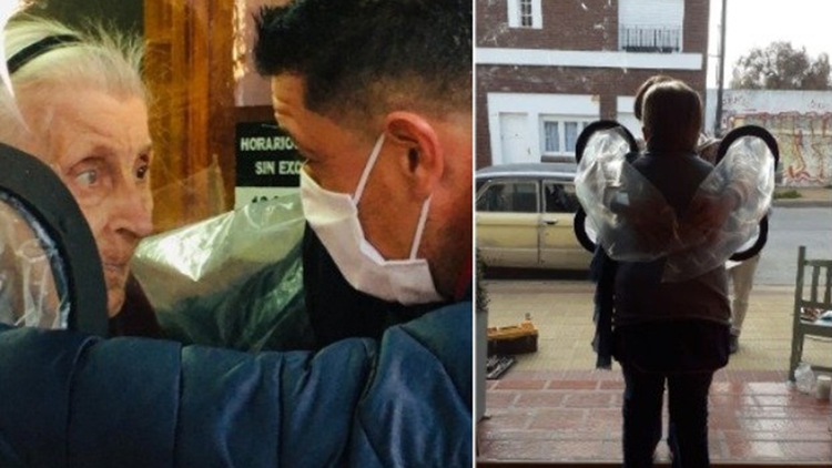 En un geriátrico de Tandil volvieron los abrazos: el ingenioso método para combatir la tristeza 4