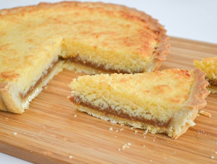 tarta de coco y dulce de leche