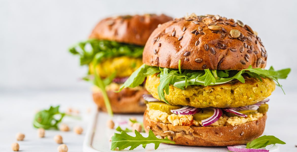 receta de hamburguesa de garbanzo