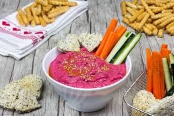 hummus de remolacha