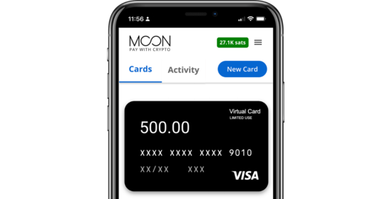 tarjeta moon visa