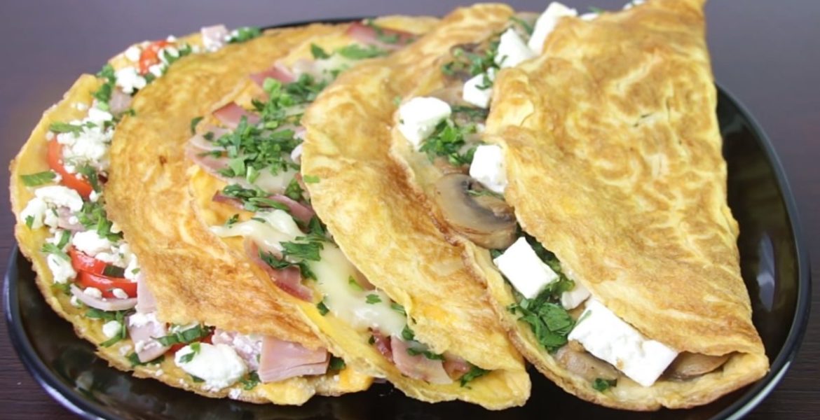 omelette de espinaca