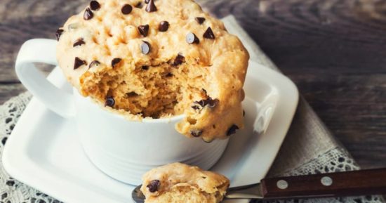 torta en taza sin harina