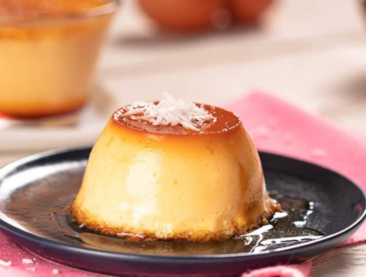 como hacer flan de coco